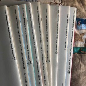 TOM TIERNEY vintage paper dolls - 9 BOOKS !